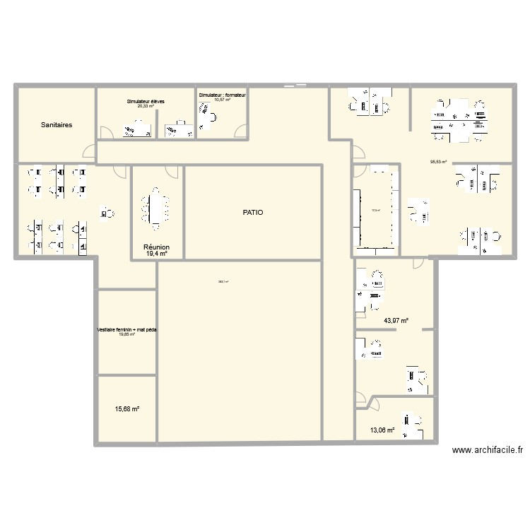 Plan FM Denys. Plan de 12 pièces et 574 m2