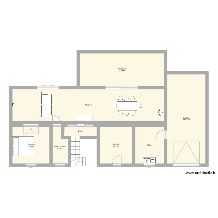 maison orvault. Plan de 8 pièces et 131 m2