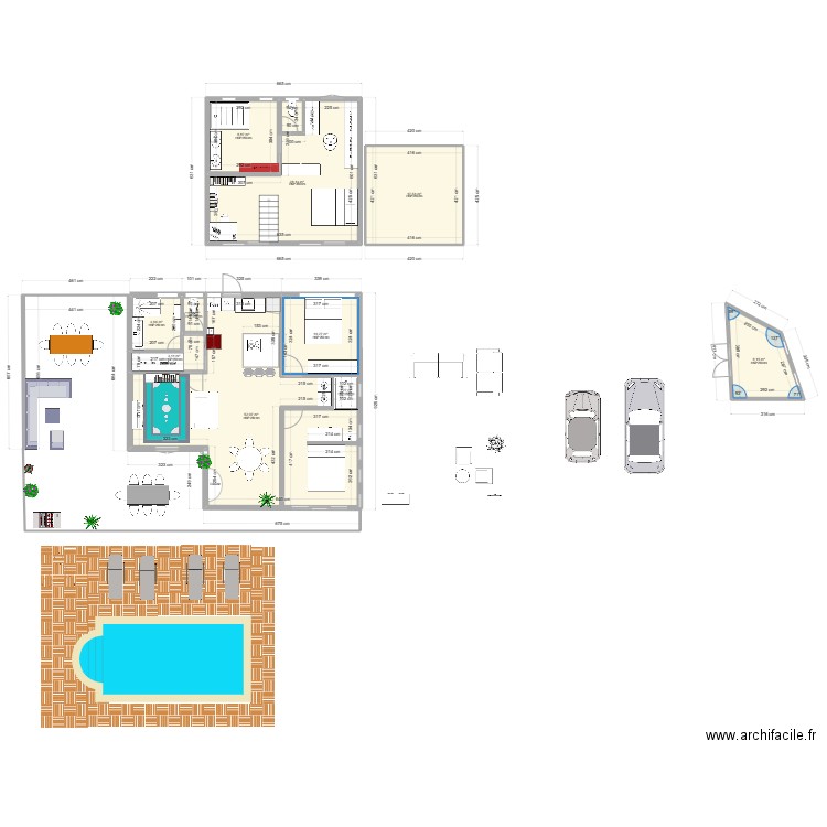 54 Agrandissement V5. Plan de 10 pièces et 136 m2