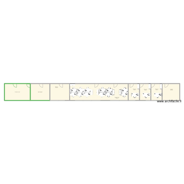 Bat_903_V3. Plan de 8 pièces et 150 m2