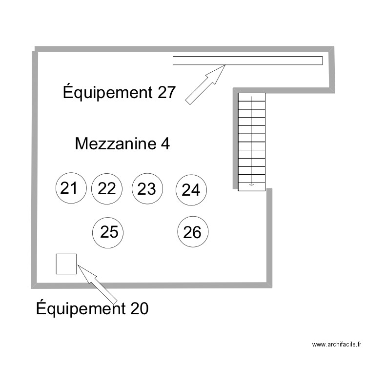 Mezzanine 4. Plan de 0 pièce et 0 m2