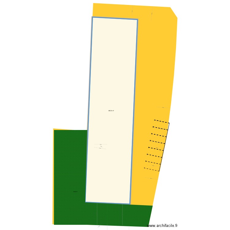 foncier istres . Plan de 1 pièce et 888 m2