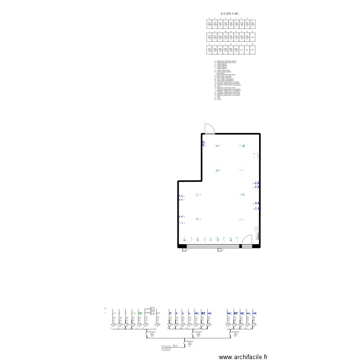 Chaussee de Chatelet 21 6060 gilly. Plan de 1 pièce et 52 m2