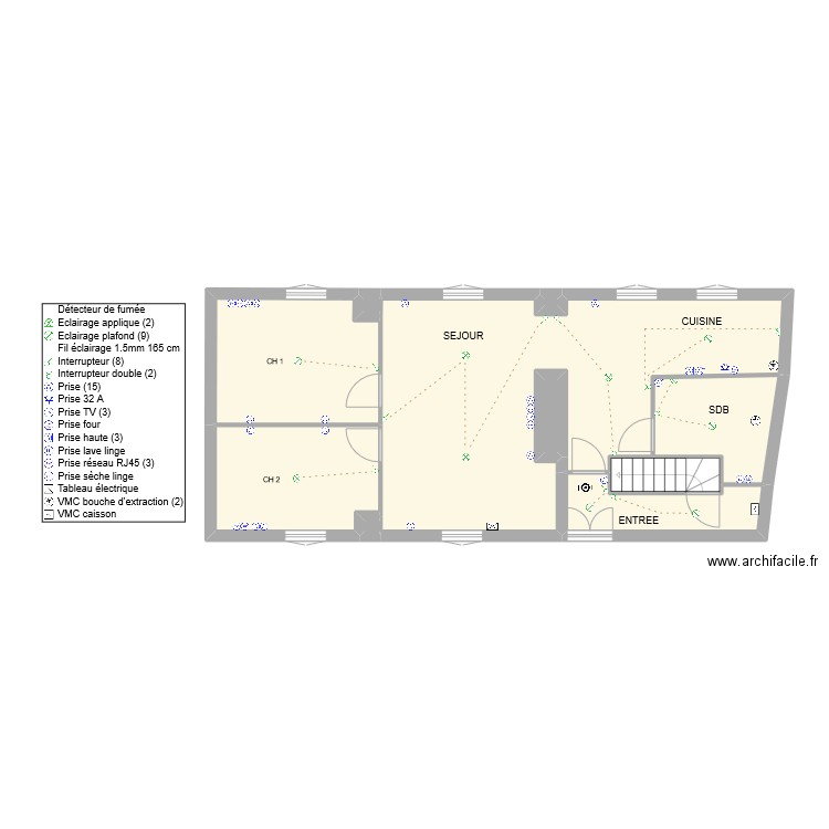 LOT 1 SNL LARDY. Plan de 10 pièces et 71 m2