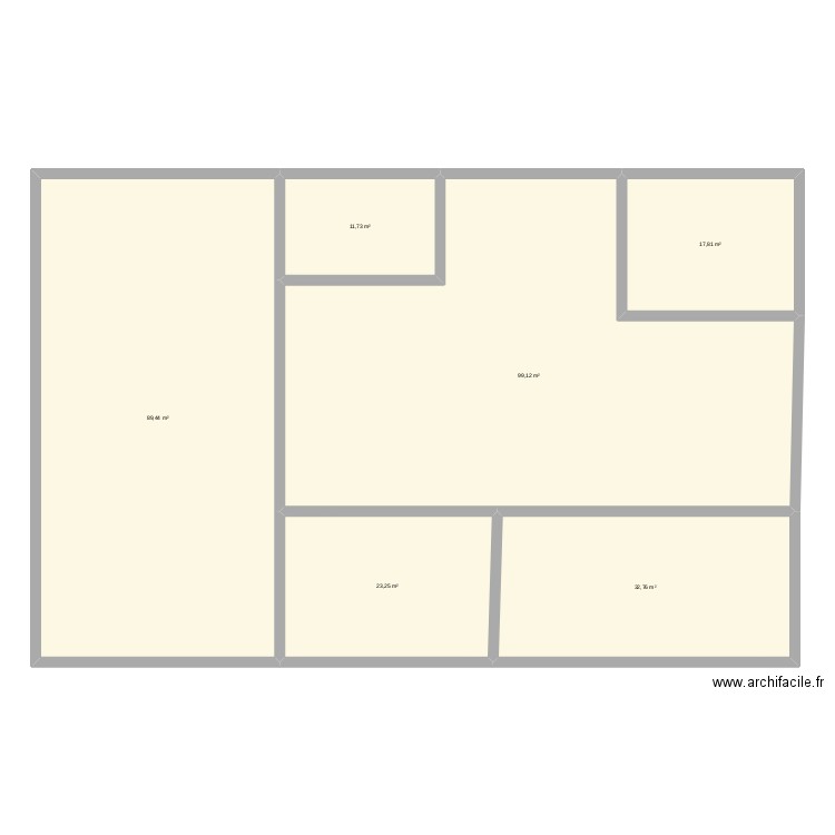 planN°1. Plan de 6 pièces et 274 m2