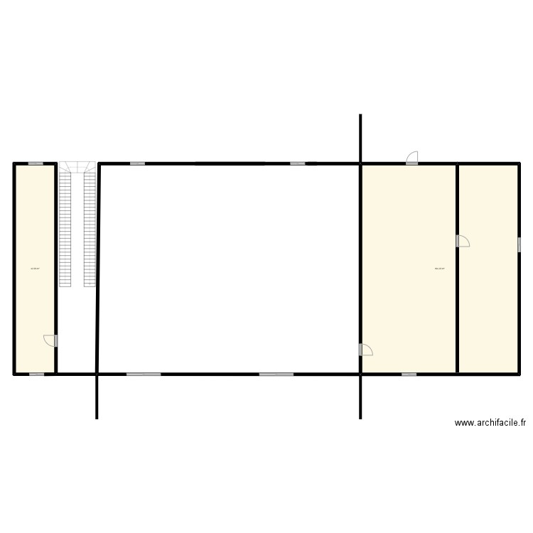 guypri. Plan de 2 pièces et 206 m2