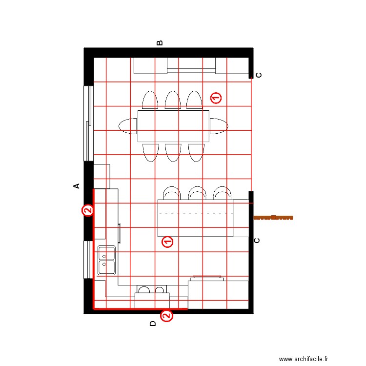 Josette Plan de pose. Plan de 0 pièce et 0 m2