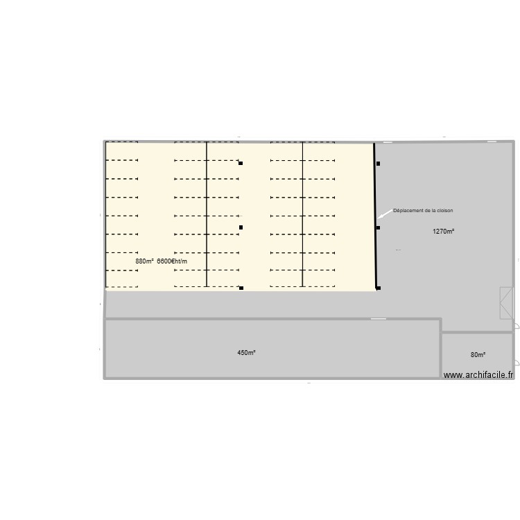 Etape 2.. Plan de 4 pièces et 2330 m2