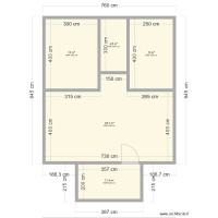 PLAN MAISON DE DEUX CHAMBRES MODERNE