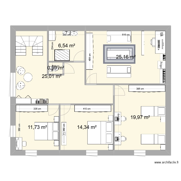 MAISON SCIONZIER V2. Plan de 7 pièces et 104 m2