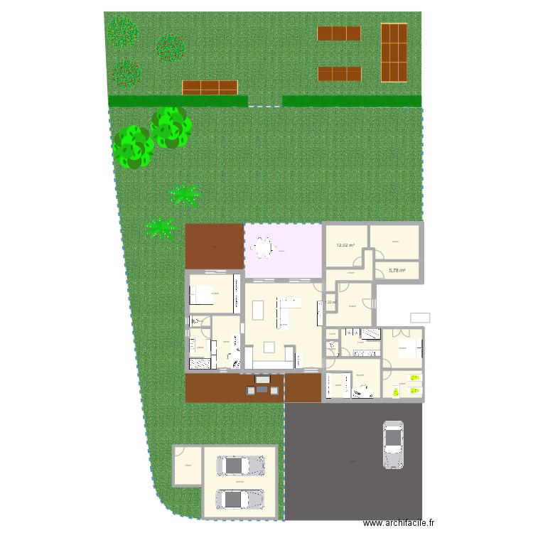 olbreuse test garage4. Plan de 20 pièces et 217 m2