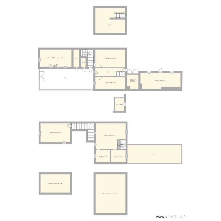 780808141-HOUILLES-LESAMISDUPAVILLON-CROQUIS. Plan de 19 pièces et 171 m2