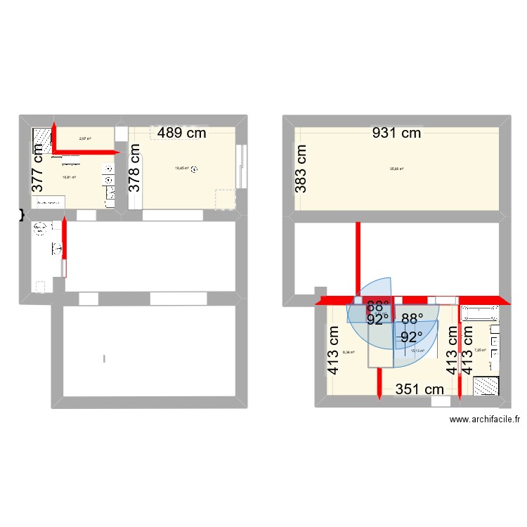 CLEMJS. Plan de 8 pièces et 99 m2