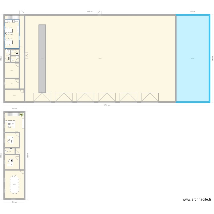 St-Maurice. Plan de 16 pièces et 1044 m2