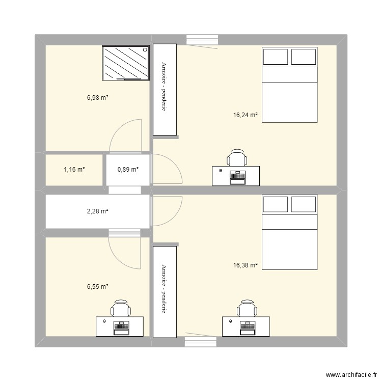 ETAGE. Plan de 0 pièce et 0 m2