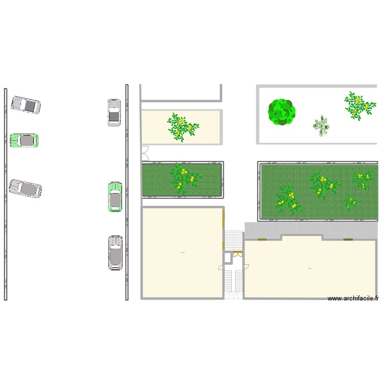 maison 1. Plan de 3 pièces et 546 m2