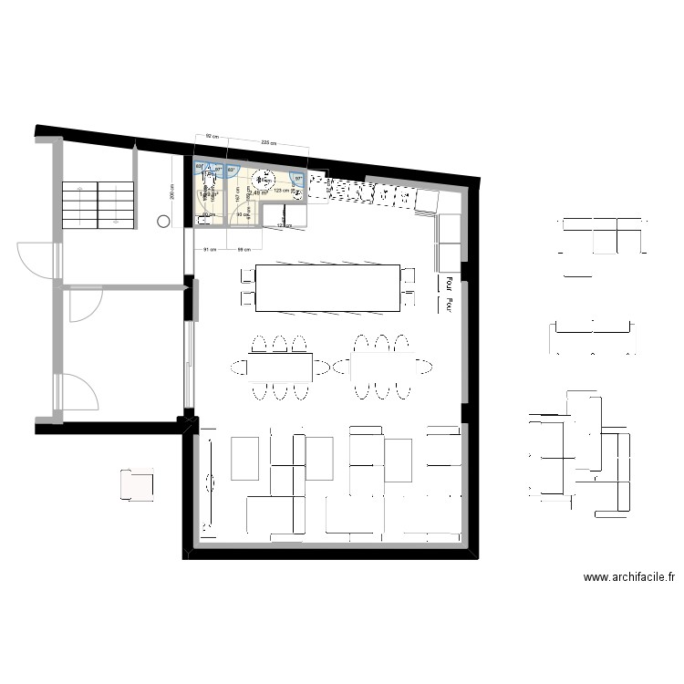 Plan 1er Etage/4 19 FM. Plan de 2 pièces et 4 m2