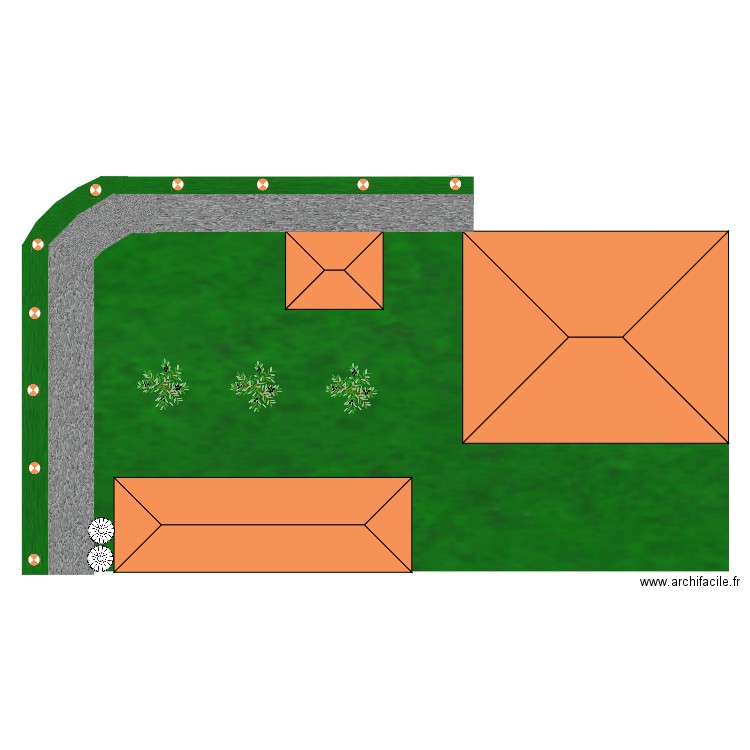 SPOT ENCASTRÉ sur piquet. Plan de 0 pièce et 0 m2