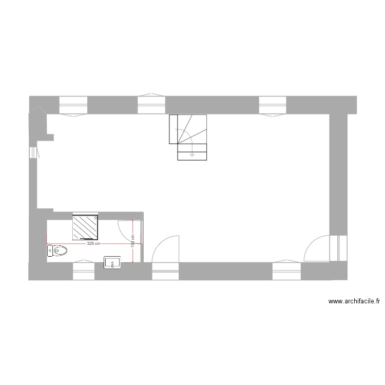 secteur entrée. Plan de 0 pièce et 0 m2