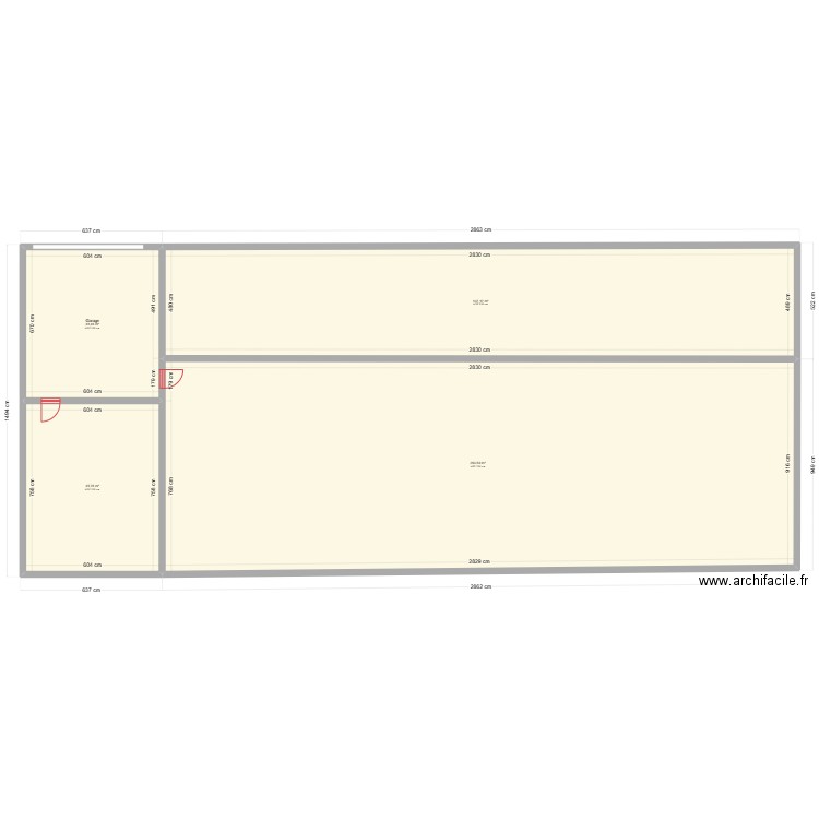 racine mela 1. Plan de 4 pièces et 487 m2