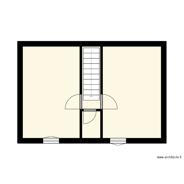 MAISON MARTIGNE ETAGE. Plan de 4 pièces et 30 m2