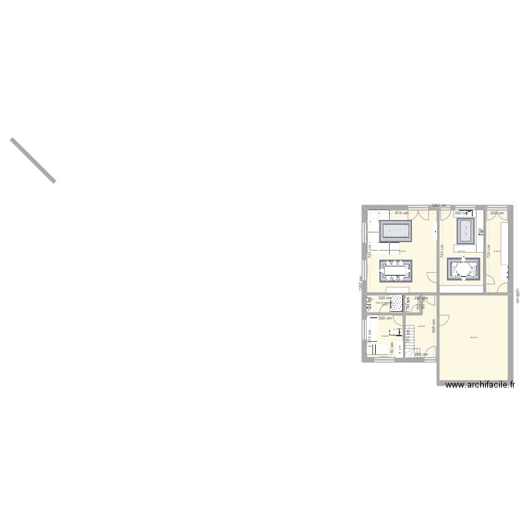 sultan2 mod2. Plan de 7 pièces et 165 m2