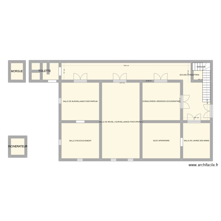 CMM 2. Plan de 13 pièces et 153 m2