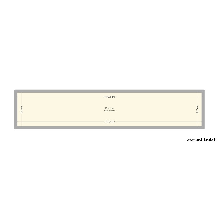 FR1. Plan de 1 pièce et 25 m2