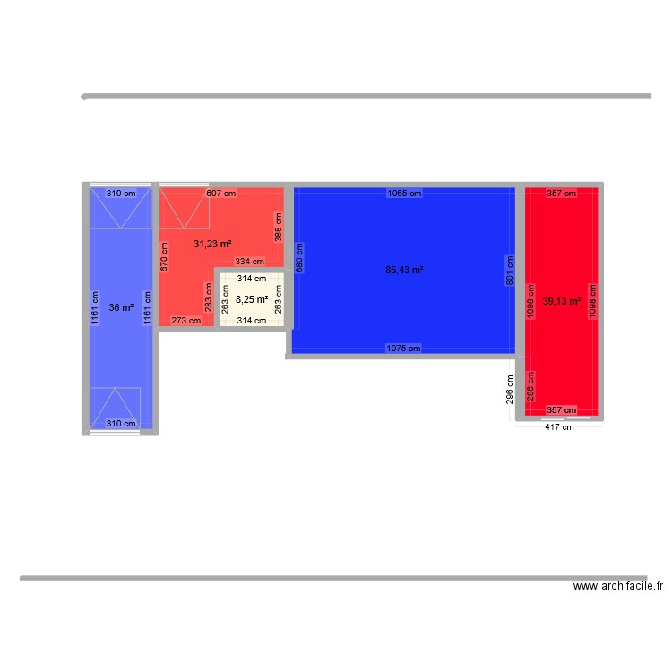 Plan de masse. Plan de 5 pièces et 200 m2