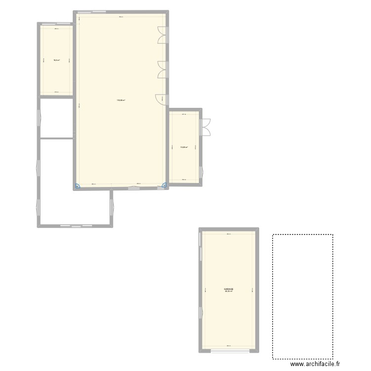 test maison. Plan de 4 pièces et 188 m2