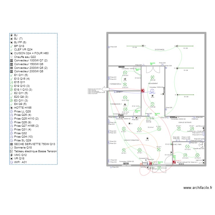 ERP OK AVEC DETAIL. Plan de 5 pièces et 137 m2