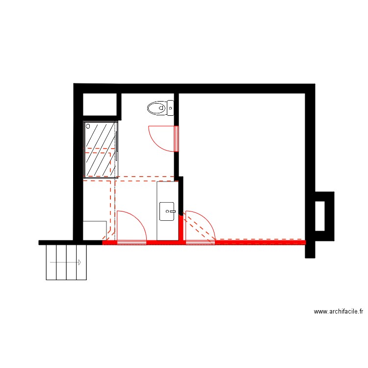 Giguère 2. Plan de 3 pièces et 9 m2