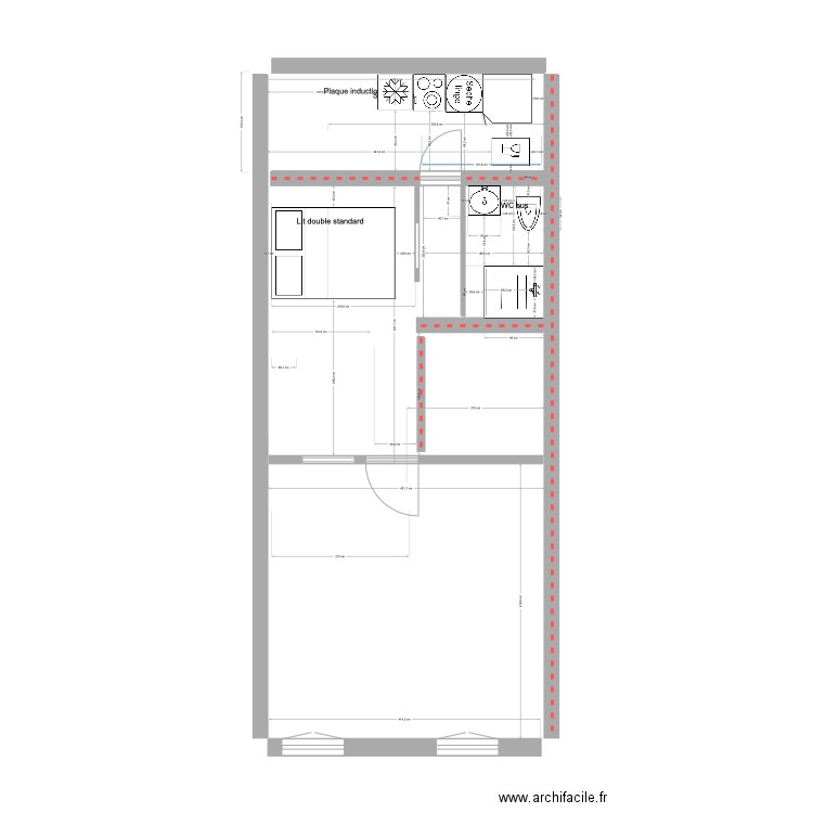 PROJET AULT 2024 PLAN SALLE DE BAIN V1. Plan de 0 pièce et 0 m2