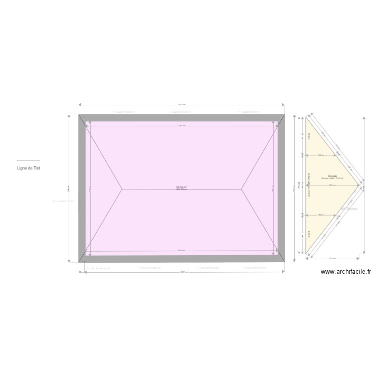 ML24014041. Plan de 13 pièces et 266 m2