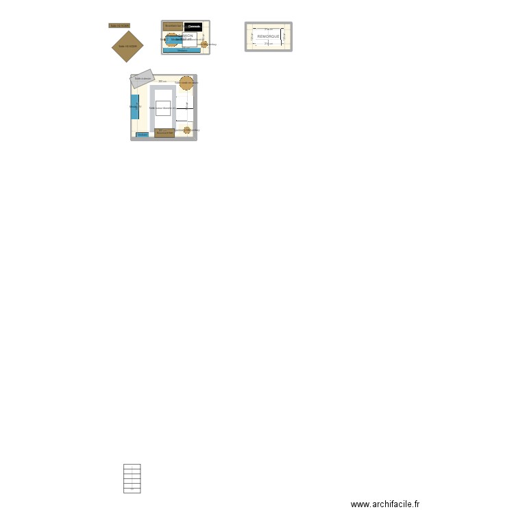 Camion et stand 2024. Plan de 3 pièces et 15 m2