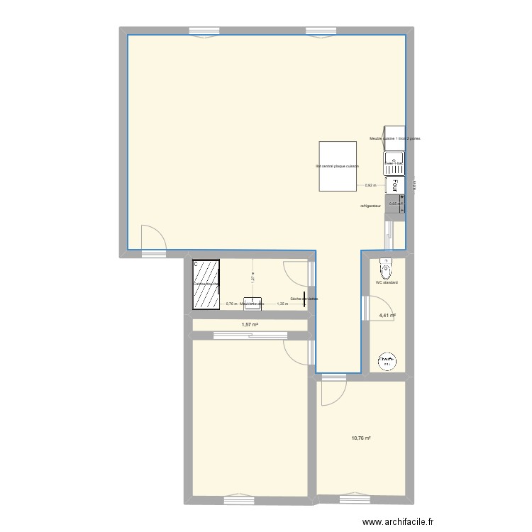 planm5. Plan de 6 pièces et 110 m2