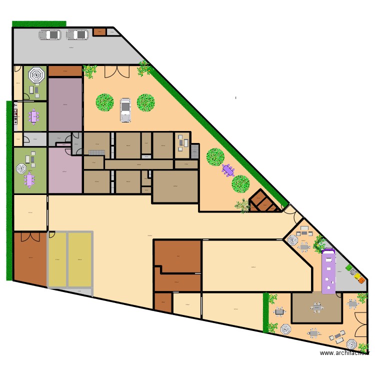 ROTISSERIE 160125. Plan de 58 pièces et 1817 m2