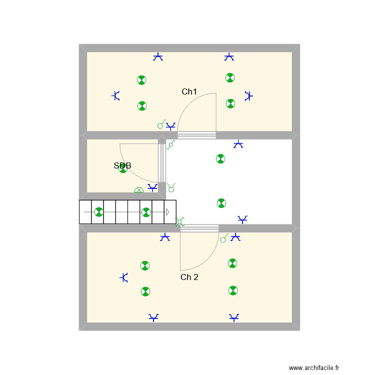 maison seb. Plan de 3 pièces et 17 m2