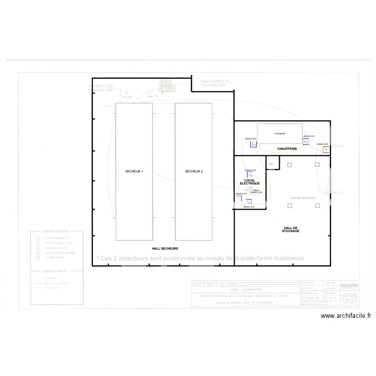 SECHEUR. Plan de 4 pièces et 371 m2