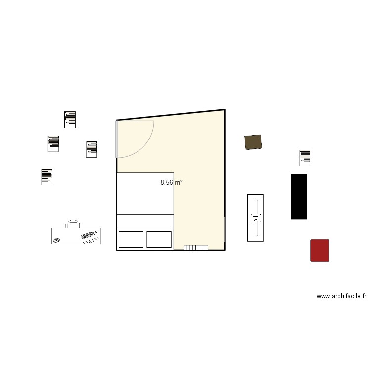 Chambre essai. Plan de 0 pièce et 0 m2