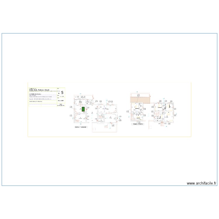 Plan maison 1 et 2. Plan de 0 pièce et 0 m2