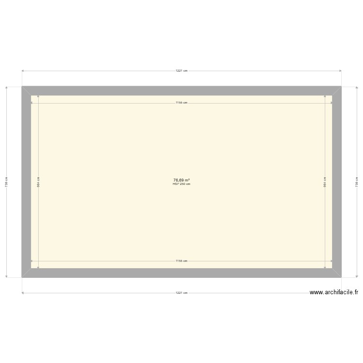 ML24016703 EL GHORD. Plan de 1 pièce et 77 m2