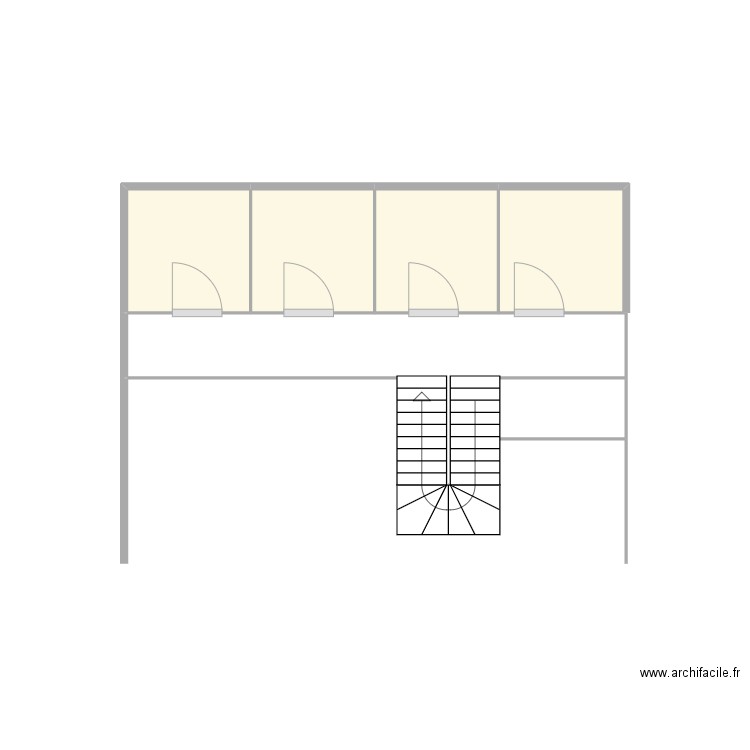 croquis 24. Plan de 4 pièces et 4 m2