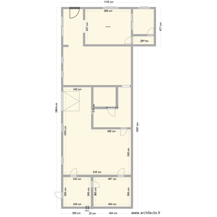 PLAN FINAL GR. Plan de 8 pièces et 203 m2