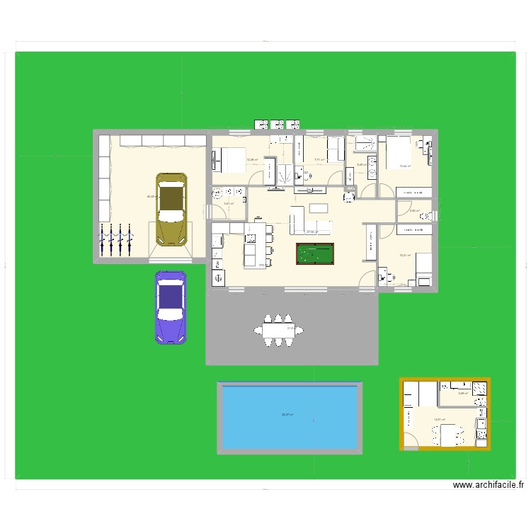 nouvelle maison 1.0.1.3.5. Plan de 15 pièces et 842 m2