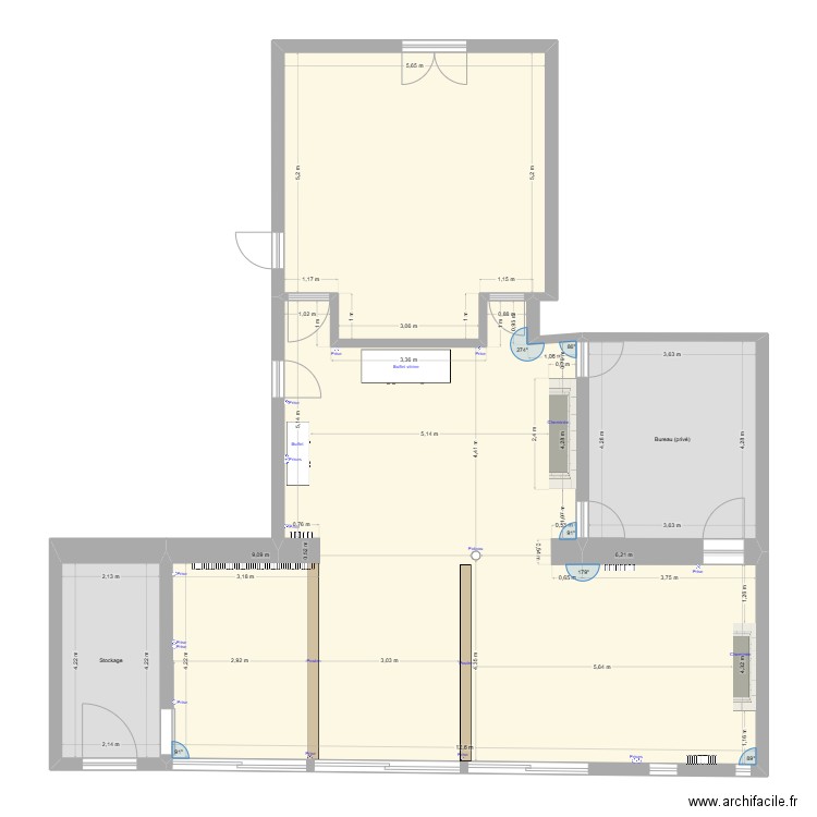 Manoir du Moustoir RDC 28fev. Plan de 4 pièces et 142 m2