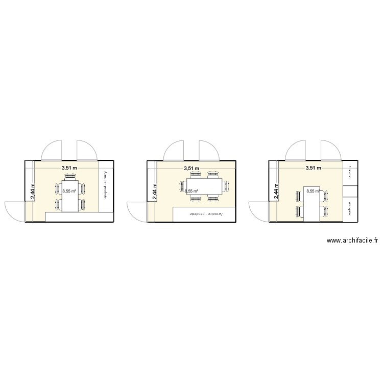 MAG'. Plan de 3 pièces et 26 m2