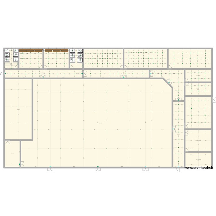 maison. Plan de 16 pièces et 1457 m2