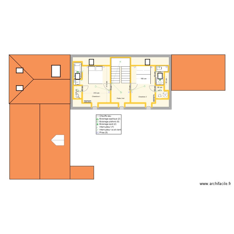 GERM 2ND V2. Plan de 9 pièces et 56 m2