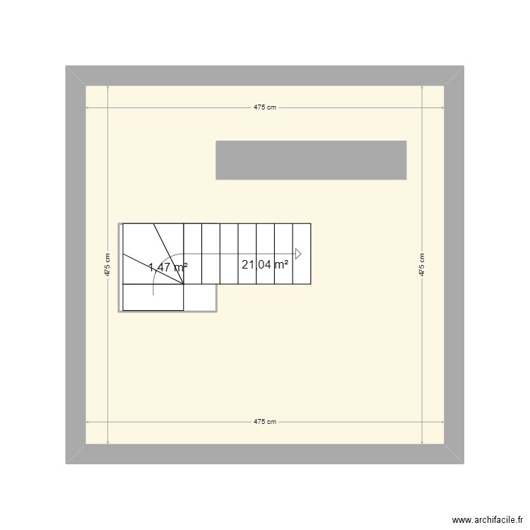 essai PLAN 2 MS2G. Plan de 2 pièces et 24 m2